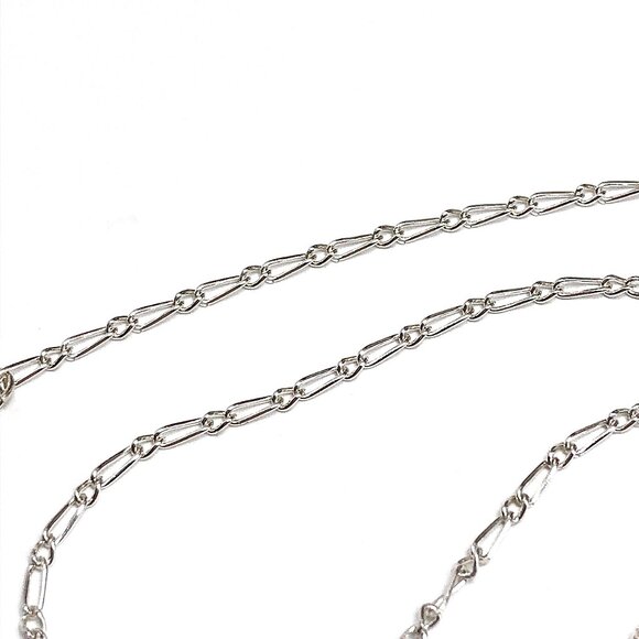 Foxy Deep Red Crystal Negligee Necklace Sterling Silver Beaded Choker Necklace - Picture 5 of 7